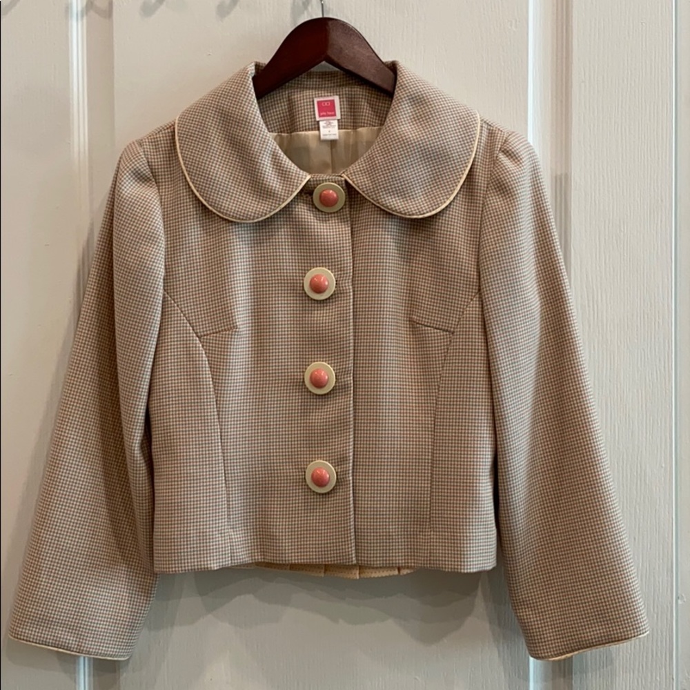 JULIE HAUS MATCHING JACKET AND SKIRT SET SIZE 2 MADE IN USA🇺🇸💕💞💓💗💖💘💝🩷🧥